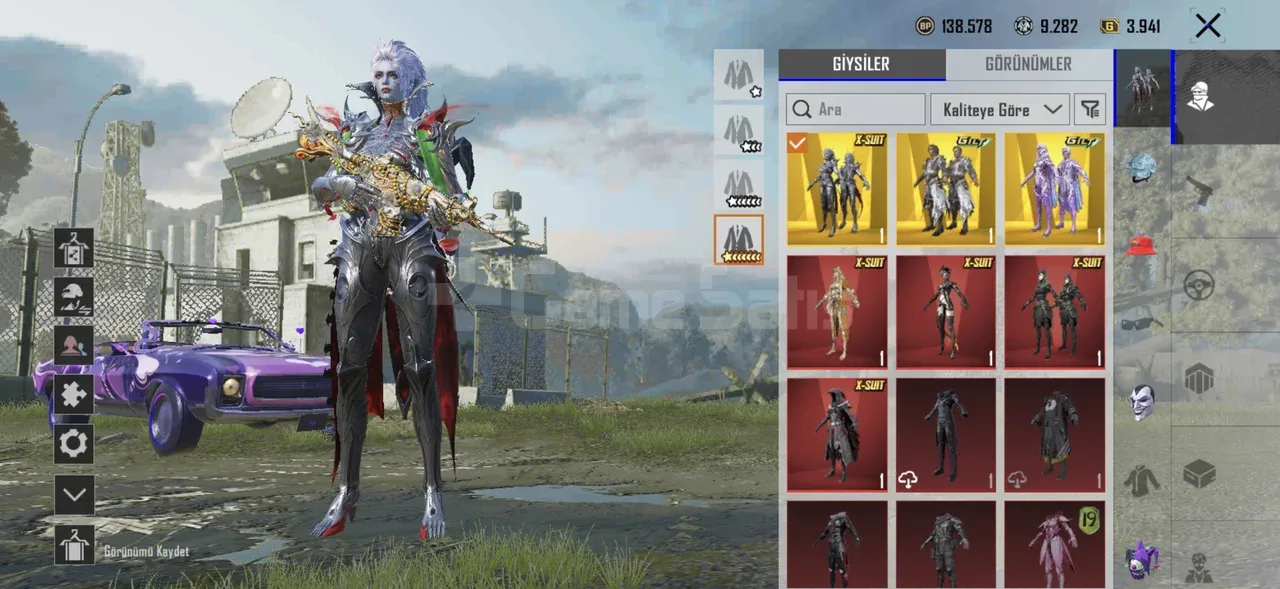 7 Lvl X-Suit Hesap